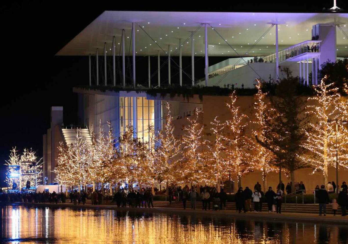 Christmas Decor at the Stavros Niarchos Foundation in Athens