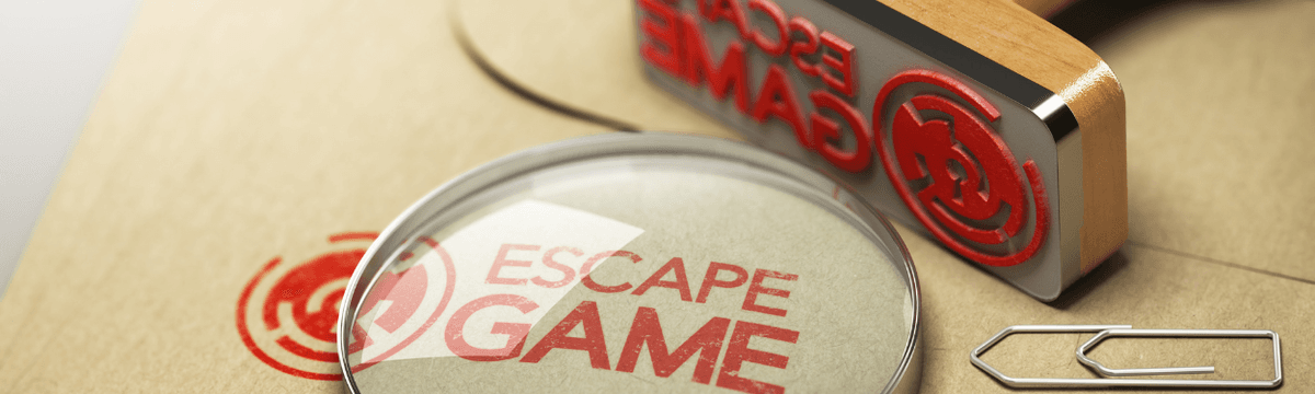 A rubber stamp of an escape game, organized by Exit Adventures in Rapperswil and Jona, for families and groups that want to have fun all together.  