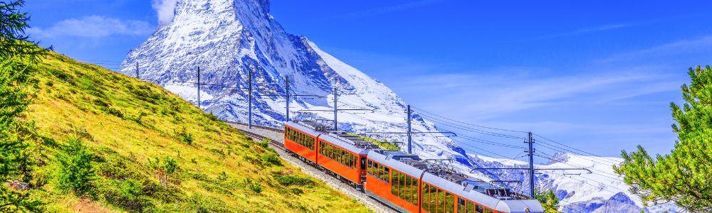 The well-known trains that cross Switzerland and show case the natural beauty of the alps, also includ Coach and Family Zones.  Popular destination near and far are easily accessible.  