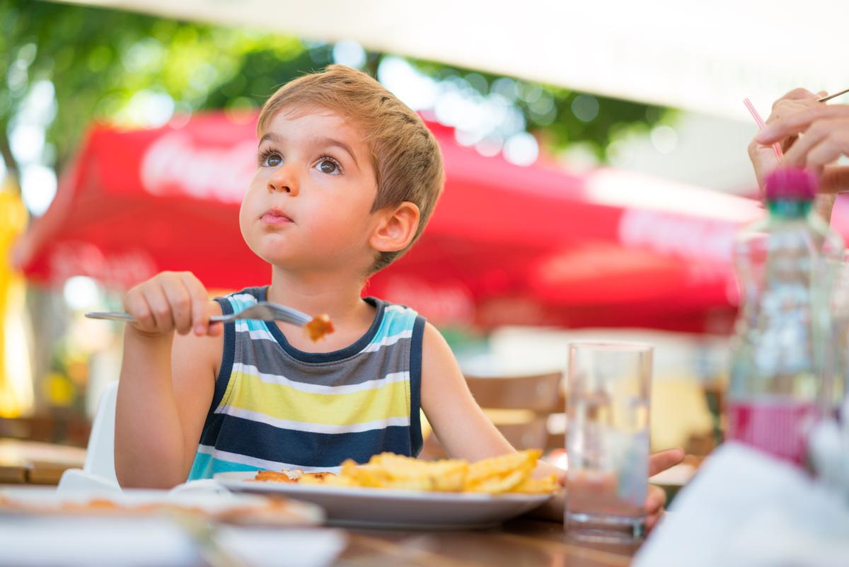 boy food summer outdoor