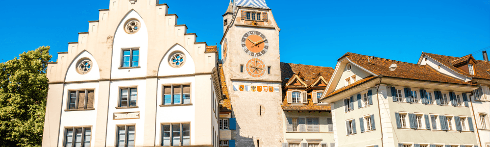 The Zytturm or Clock-tower in Zug, Switzerland is home to Wunderbox, a shop with wooden and quality toys for the whole family