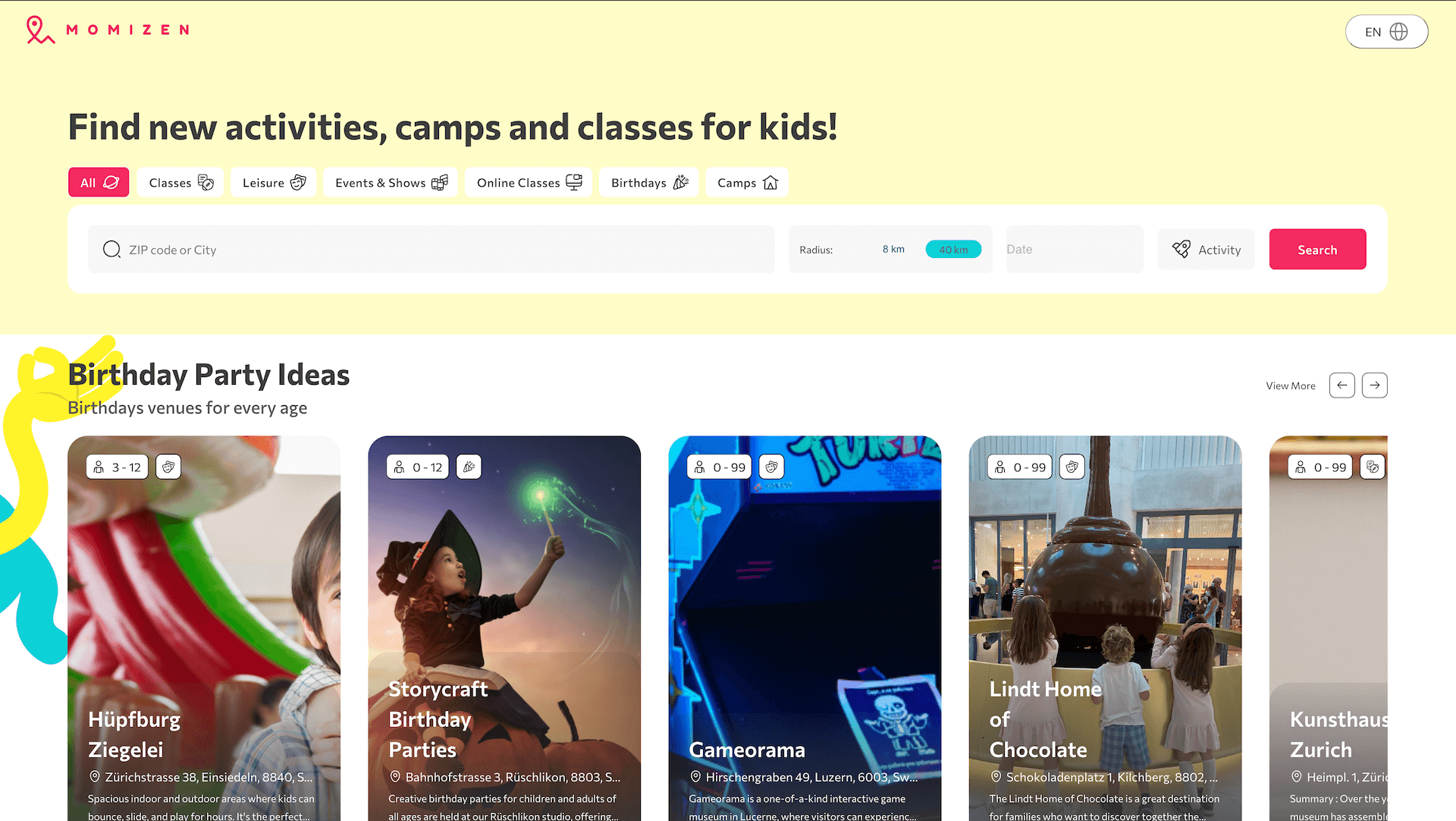 Park im Grünen: Spass & Erholung in Rüschlikon | Momizen